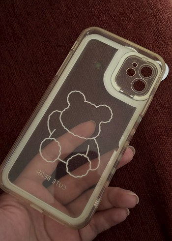 Pastel Renkli Ayıcık Desenli Telefon Kılıfı iphone 11 uyumlu - Görsel 2