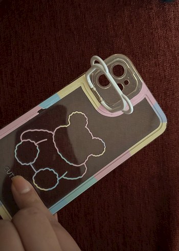 Pastel Renkli Ayıcık Desenli Telefon Kılıfı iphone 11 uyumlu - Görsel 5