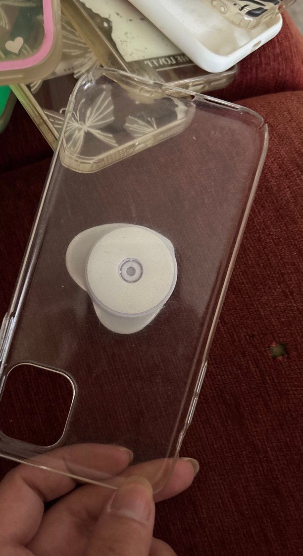 Şeffaf Telefon Kılıfı Beyaz Kalp Detaylı iphone 11 uyumlu sararm - Görsel 3