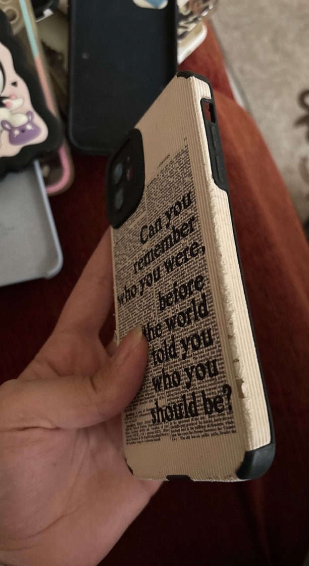 Siyah beyaz yazılı Telefon Kılıfı iphone 11 uyumlu - Görsel 3