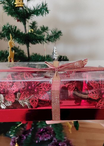 Kırmızı renkli 2 li mumluk - Görsel 2