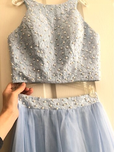 Bebe mavisi çok tatlış abiye - Görsel 2