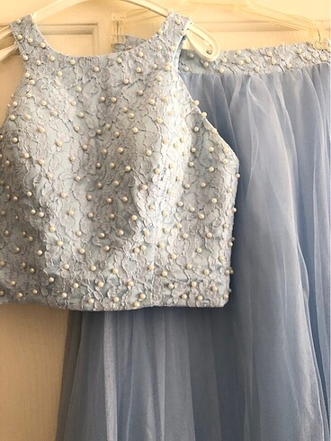 Bebe mavisi çok tatlış abiye - Görsel 6