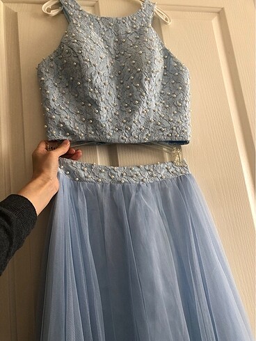 Bebe mavisi çok tatlış abiye - Görsel 11