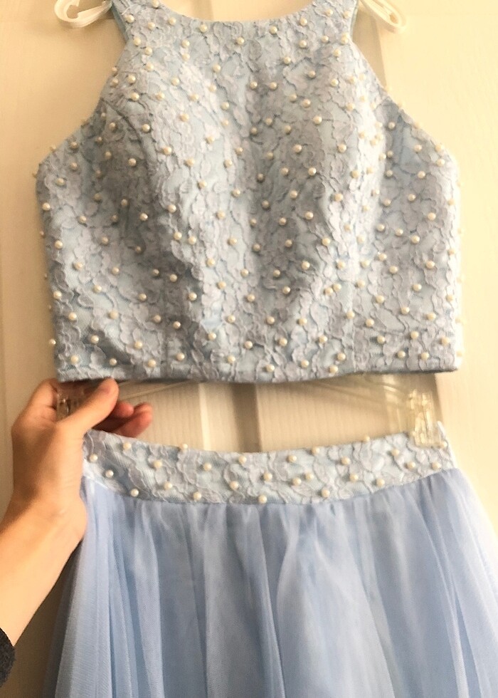 Bebe mavisi çok tatlış abiye - Görsel 2