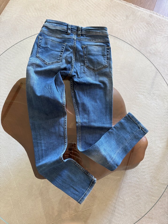 Kadın Mavi Normal Kesim Kot Pantolon — görsel 2/3