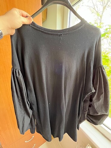 xl Beden siyah Renk Defacto balon kol elbise tunik