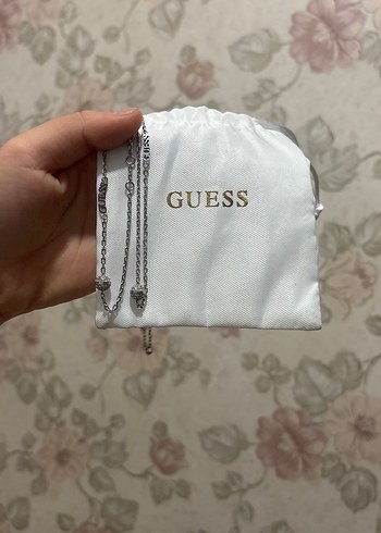Guess Orjinal Zincir Kolye Ve Bileklik Seti