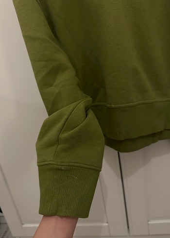 s Beden yeşil Renk Zara Kapüşonlu Sweatshirt