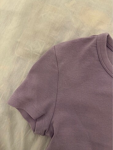 s Beden mor Renk zara crop üst