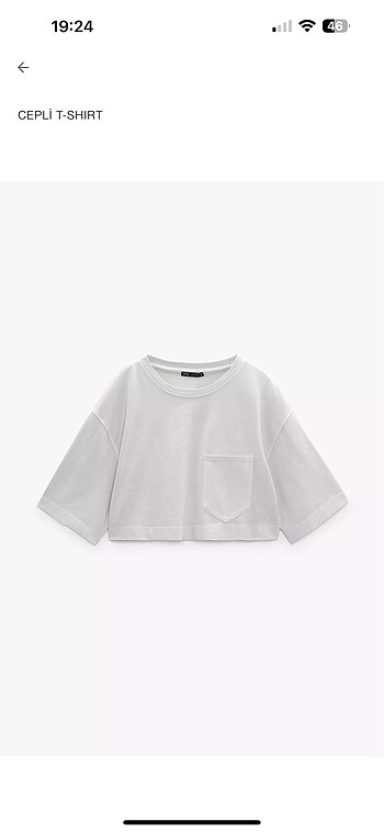 zara crop tişört