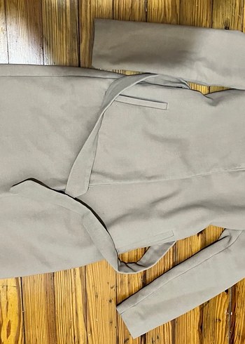 Bej Renkli koton kaban - Görsel 6