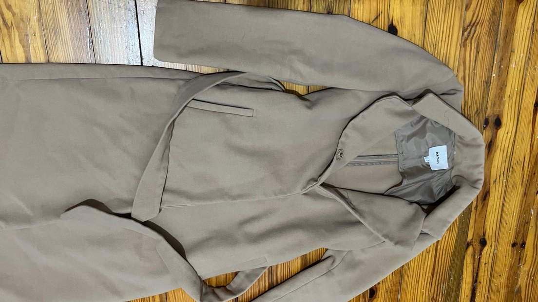 Bej Renkli koton kaban - Görsel 3