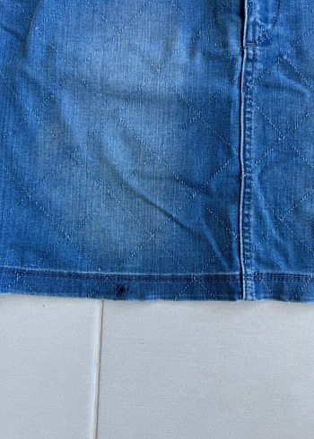 Mavi Denim Mini Etek - Görsel 2