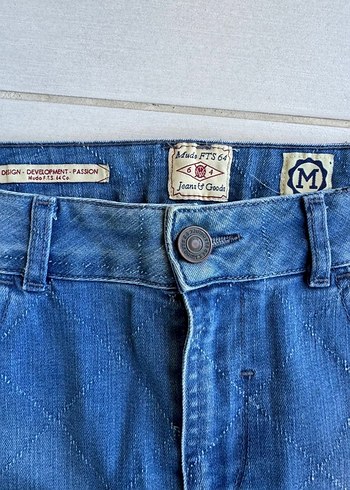 Mavi Denim Mini Etek - Görsel 4