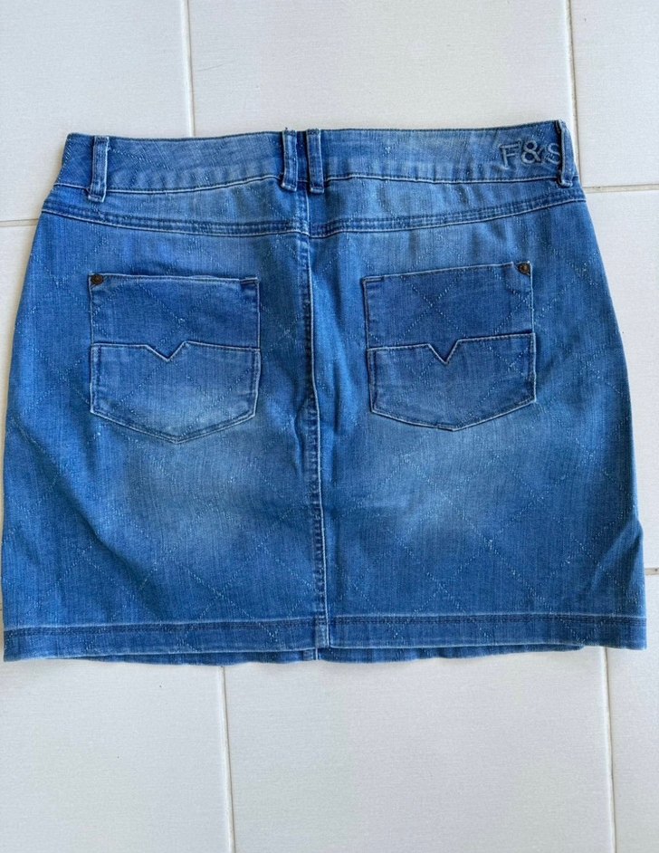 Mavi Denim Mini Etek - Görsel 3