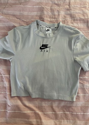 Nike Air Acik Mavi Kisa Kollu Crop
