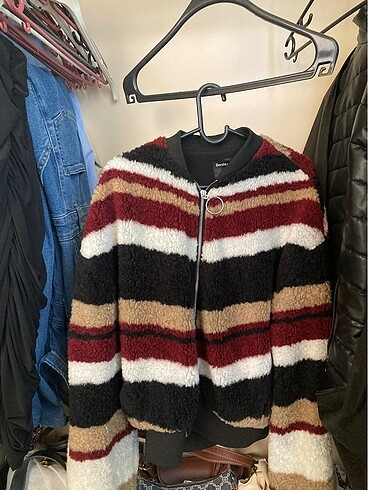 Peluş mont ceket