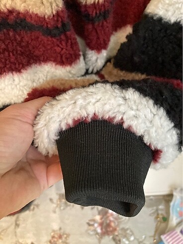 m Beden çeşitli Renk Peluş mont ceket