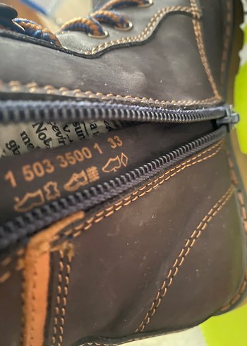 Kahverengi gerçek deri Süet Bağcıklı Bot - Görsel 7