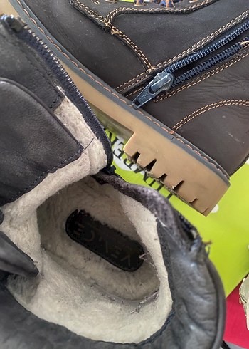 Kahverengi gerçek deri Süet Bağcıklı Bot - Görsel 6