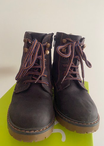 Kahverengi gerçek deri Süet Bağcıklı Bot - Görsel 3