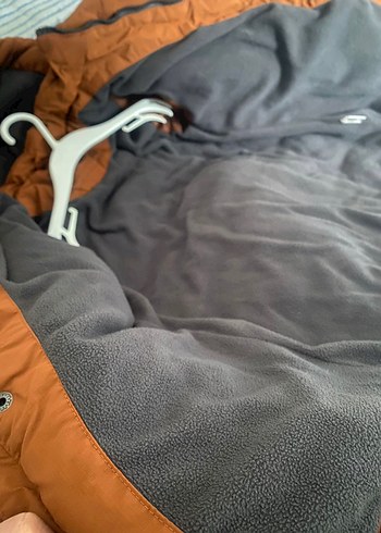 Kahverengi Erkek Çocuk Puff Mont - Görsel 4