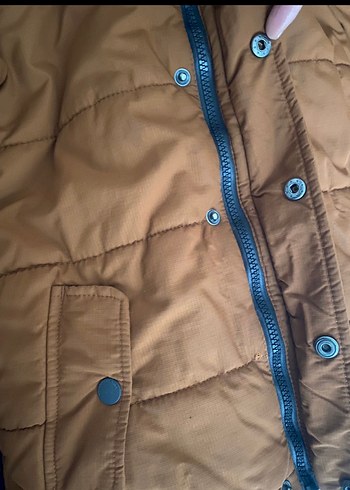 Kahverengi Erkek Çocuk Puff Mont - Görsel 5