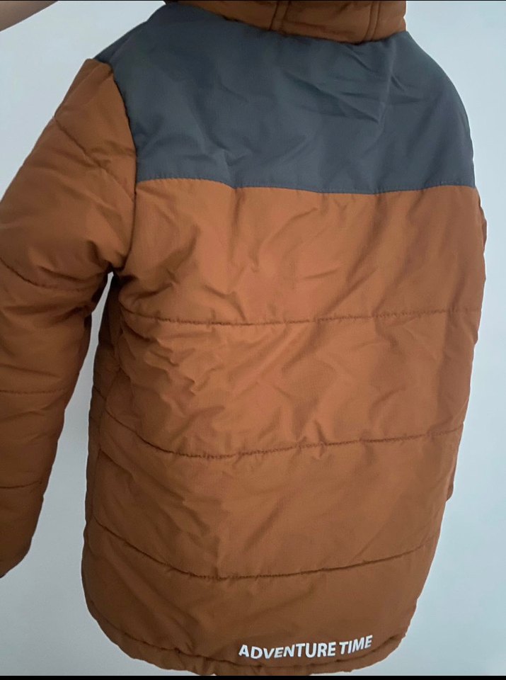 Kahverengi Erkek Çocuk Puff Mont - Görsel 3