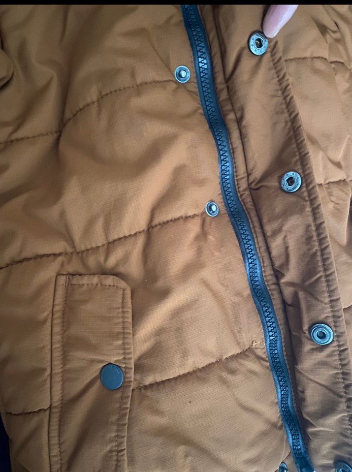 Kahverengi Erkek Çocuk Puff Mont - Görsel 5