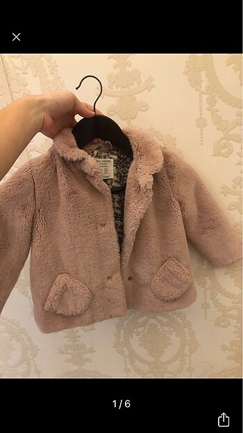 Zara peluş mont