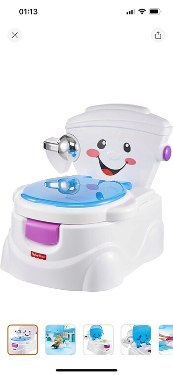 Fisher price alıştırma eğitici eğlenceli tuvalet Türkçe