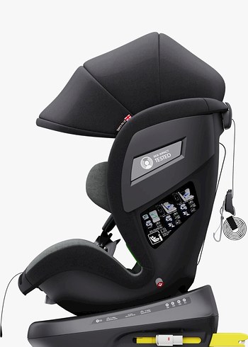 Gri Ayıcık Desenli Çocuk Oto Koltuğu - Görsel 4