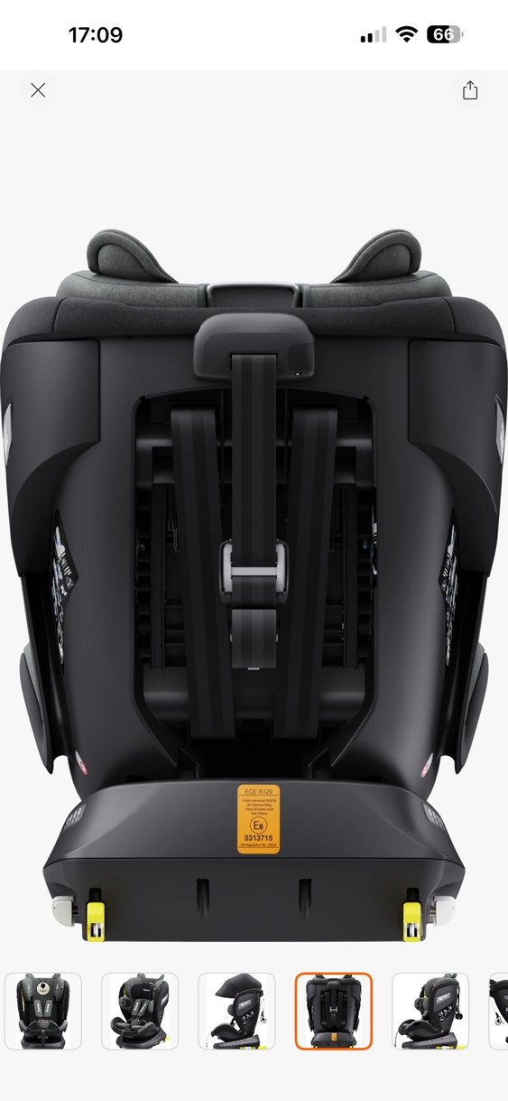 Gri Ayıcık Desenli Çocuk Oto Koltuğu - Görsel 5