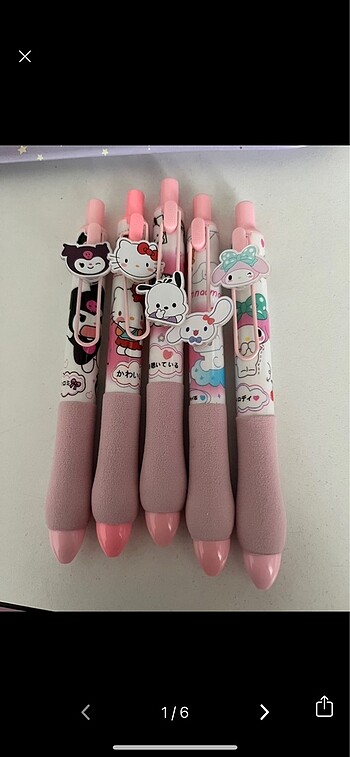 Sanrio Hello Kitty Cinnamoroll Kuromi Tükenmez Kalem