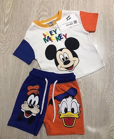 405360 / ZARA HEY MİKİ Yazlık takım 6/9 ay