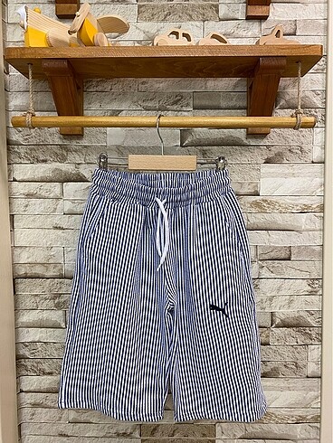 KND1002 / PUMA ÇİZGİLİ BERMUDA ŞORT 16 yaş