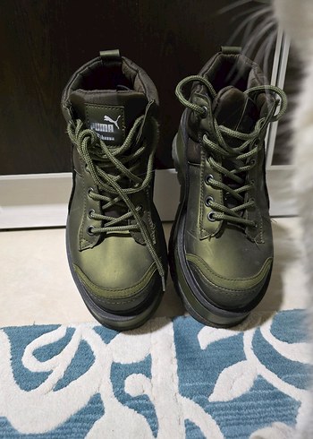 Puma Kadin Kamuflaj Desenli Yesil Sneaker