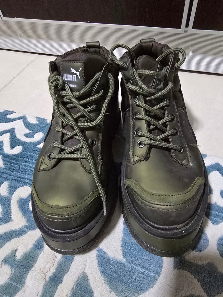 kadın Kamuflaj Desenli Yeşil Sneaker — görsel 3/6