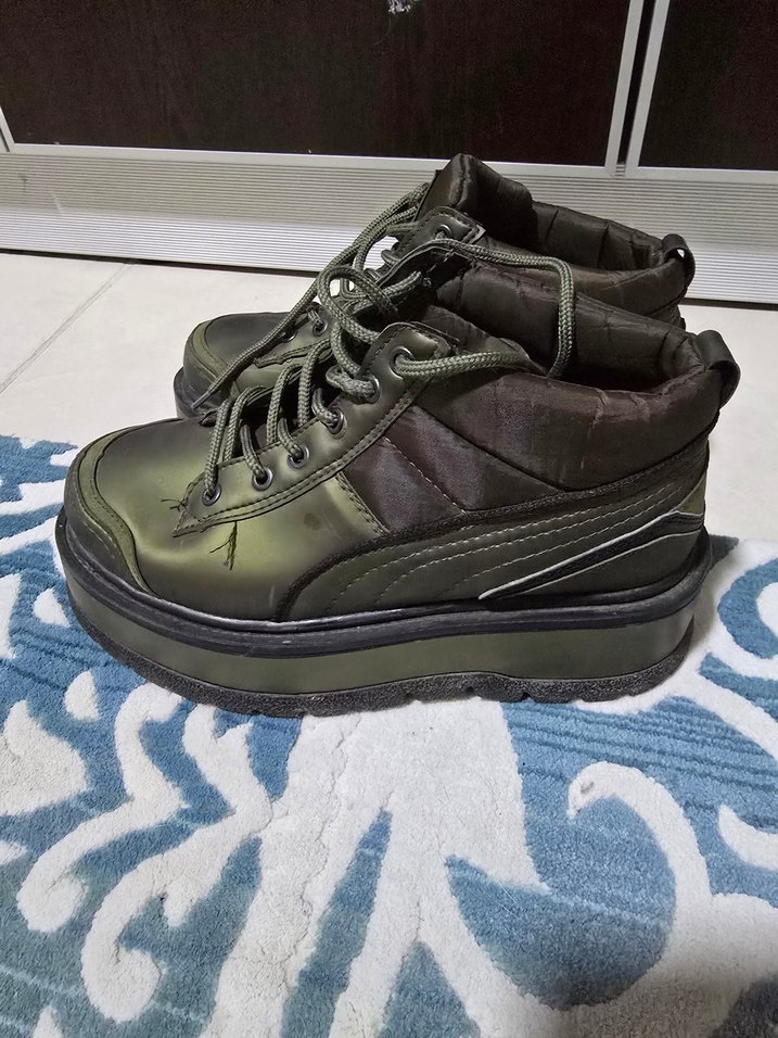 kadın Kamuflaj Desenli Yeşil Sneaker — görsel 2/6