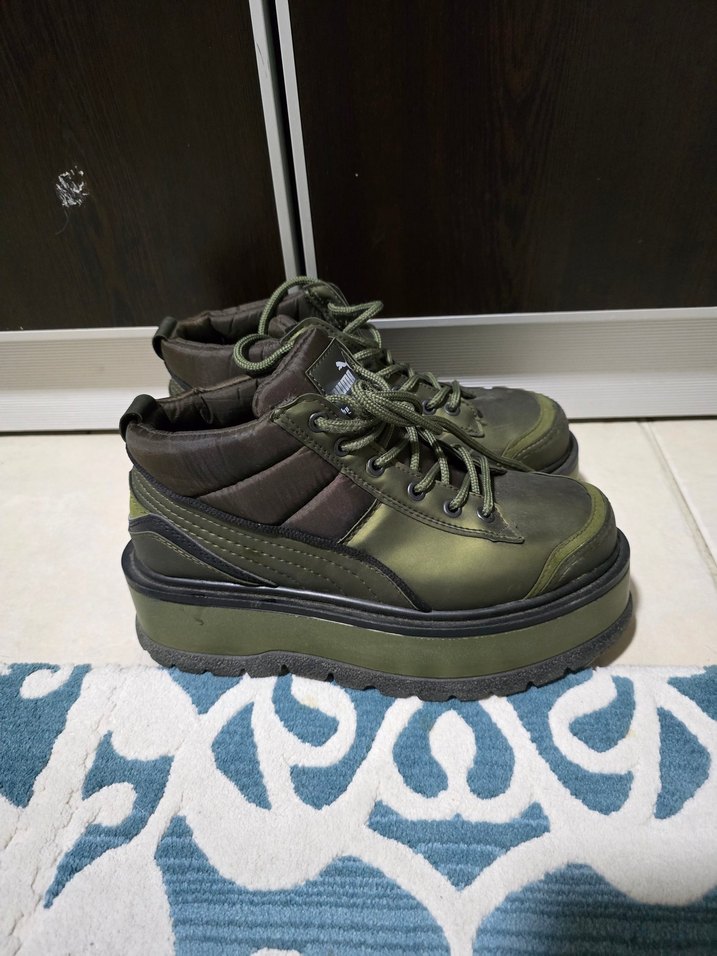 kadın Kamuflaj Desenli Yeşil Sneaker — görsel 5/6