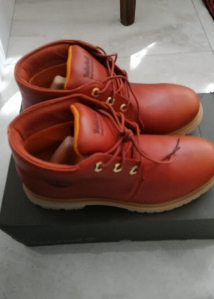 Taba Rengi Orijinal Timberland Deri Bot - Görsel 2
