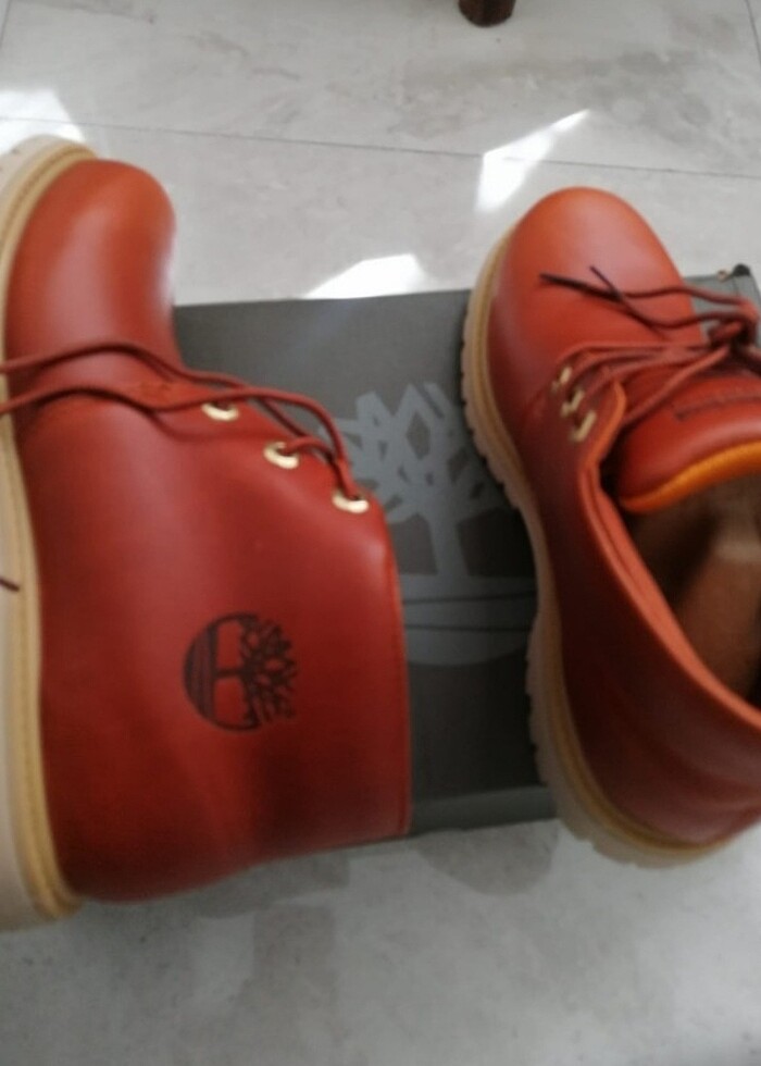 Taba Rengi Orijinal Timberland Deri Bot - Görsel 3