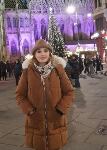 Kahverengi Kürklü Kadın Kışlık Mont - Görsel 2