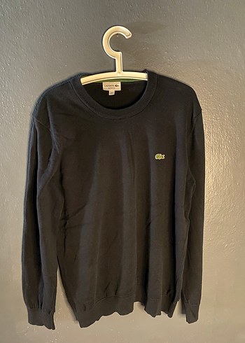 Lacoste Lacivert Bisiklet Yaka Sweatshirt