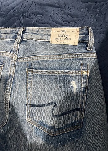 Colin's Colins Dugmeli Vintage Bol Kesim Kadin Kot Pantolon