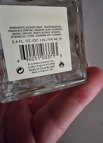 Beden Renk Jo malone wood sage sea salt 100 ml bayan parfum
