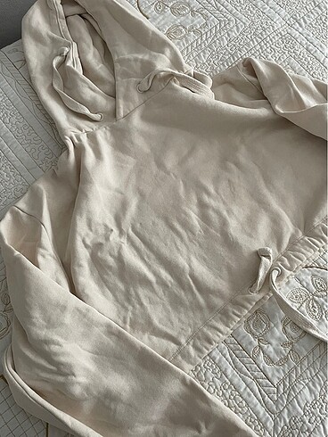 Addax Krem crop sweat