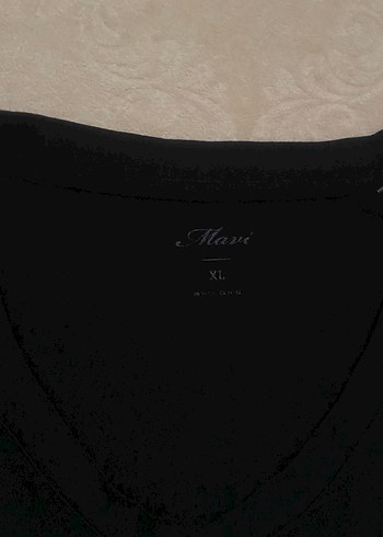 xl Beden siyah Renk Mavi marka lilralı tişört