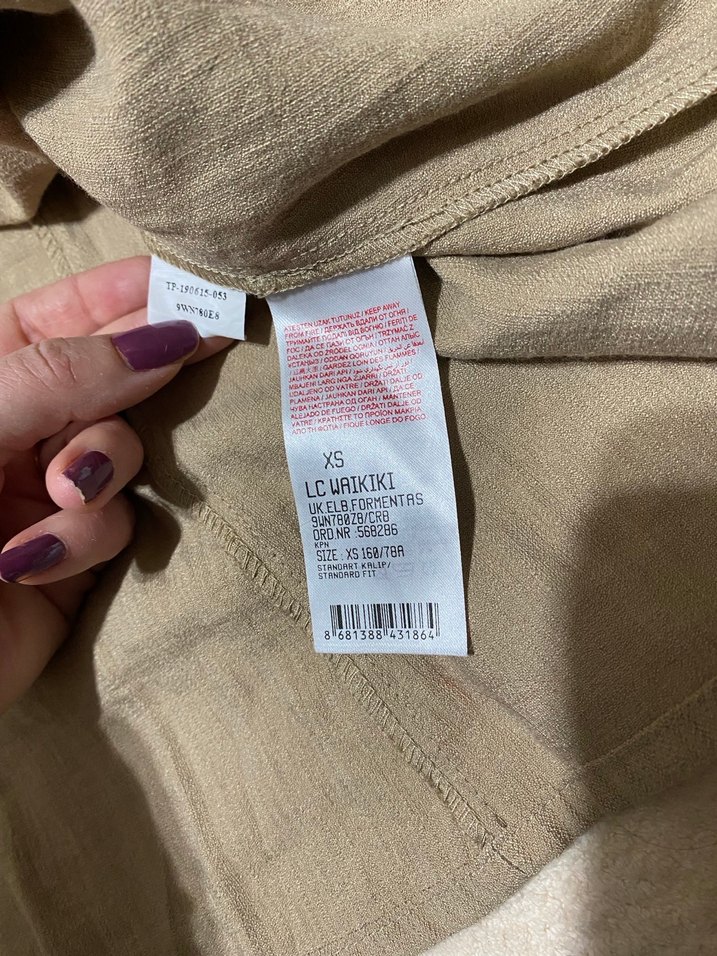 Sıfır Lcw marka keten elbise - Görsel 5